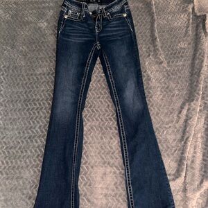 Miss Me Dark Blue Flare Jeans